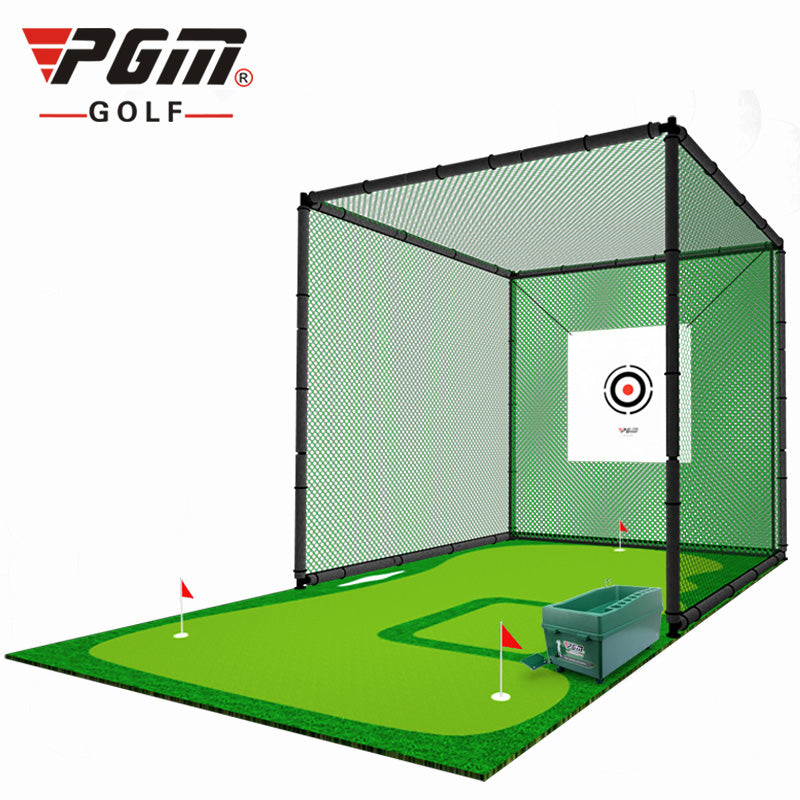 PGM Golf Freestanding Practice Hitting Net Cage 3Mx3Mx3M Home Driving Range  LXW001 – PGMGOLF