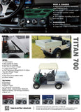 Tara Titan 700 Lithium Battery 2 Seats Electric Golf Utility Cart