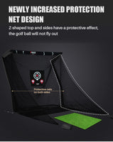 PGM Golf 2.5Mx2.5Mx3M Hitting Cage with Side Nets LXW019