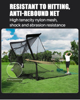 PGM Golf 2.5Mx2.5Mx3M Hitting Cage with Side Nets LXW019