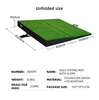 PGM GOLF Slop 1Mx1M Driving Range Practice Hitting Mat DJD041