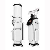 PGM GOLF Four Spinner Wheels Hard Shell Retractable Travel Cart Bag QB142