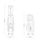 PGM GOLF Four Spinner Wheels Retractable Travel Cart Bag QB152