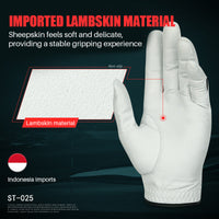 PGM Men Golf Lambskin Breathable Skid-proof Glove ST025