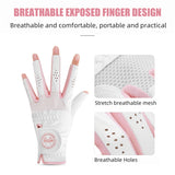 PGM Women Microfiber Cloth Breathable Fingers Golf Glove ST031