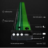 PGM GOLF Mini  Putting Mat Automatic Ball Return Trainer TL004