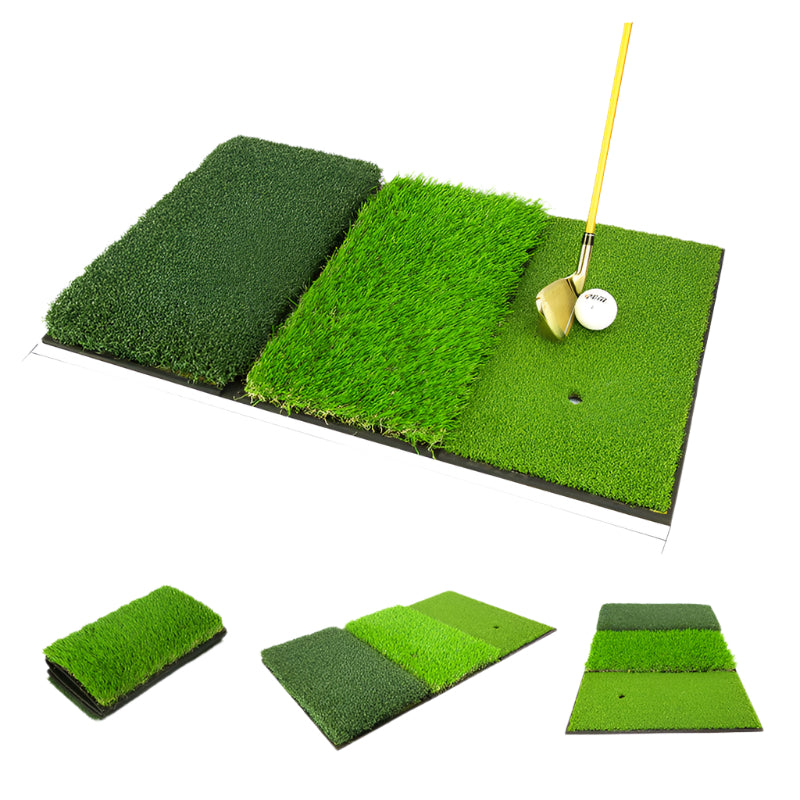 3-in-1 Portable Practice Hitting Mat (DJD024) for portable golf chipping practice in Australia