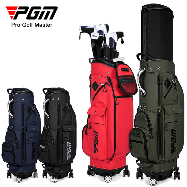 PGM GOLF Four Spinner Wheels Retractable Travel Cart Bag QB152