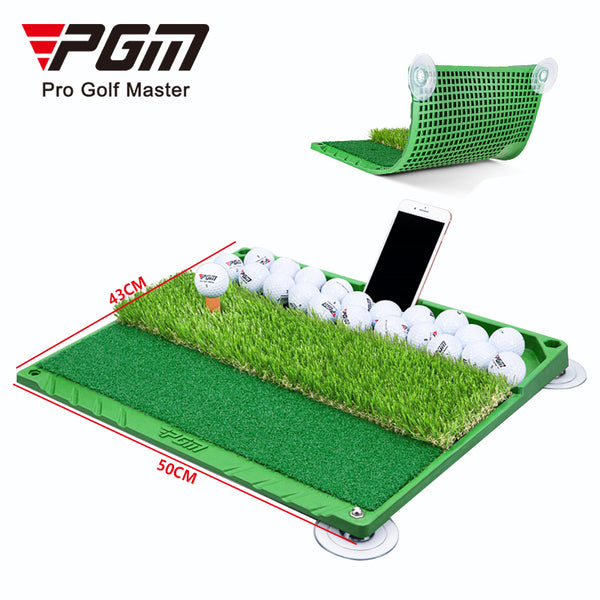 PGM GOLF Portable training Practice Hitting Mat with ball tray DJD034