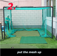 PGM Golf Freestanding Practice Hitting Net Cage 3Mx3Mx3M Home Driving Range  LXW001 – PGMGOLF